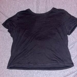 black baby tee